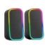 Mars Gaming MS-OM Altavoces - Sonido Envolvente 20W - Iluminacion RGB Controlable - Bluetooth 5.3 y AUX-IN - Compatibilidad Universal - Color Negro