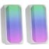 Mars Gaming MSRGB Altavoces Gaming - 15W Potencia - RGB FULL MESH - Bluetooth 5.0 - DSP Sonido Multi-nivel - Caja de Control Tactil - Color Blanco