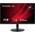 Viewsonic Monitor 23.8" VA2408-HDJ LED IPS FullHD - 100Hz - Respuesta 5ms -16:9 - VGA - HDMI - DisplayPort - Ajustable en Altura - Giratorio - Inclinable - VESA 100x100 - Color Negro