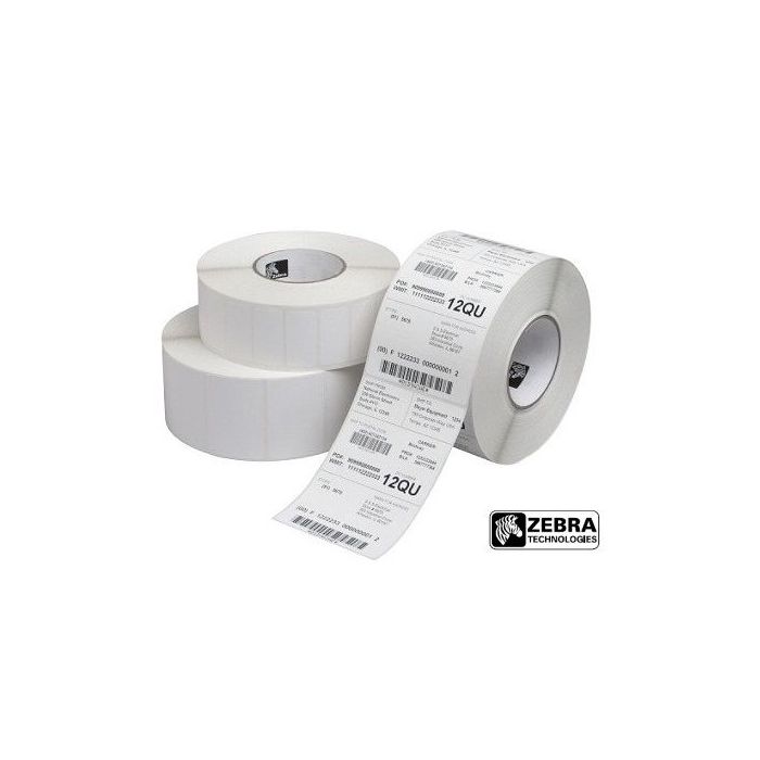 Zebra Z-Select 2000T Pack de 12 Rollos de Etiquetas Termicas Originales 102x76mm - Adhesivo Permanente - 930 Unidades x Rollo - 3006320