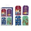 Bismark Pack de 24 Etiquetas Colgantes para Regalos - 4 Diseños Navideños - Incluyen Cordon