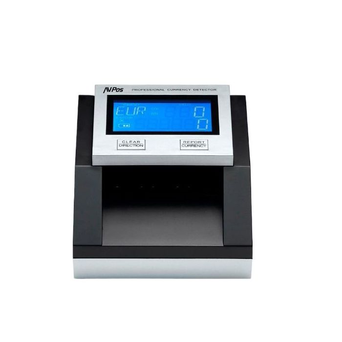 AVPos AVP-DT35G Contador de Billetes - Cuenta Cantidad de Billetes y Valor Total - Libras y Euros - Alta Velocidad de Conteo - Color Negro