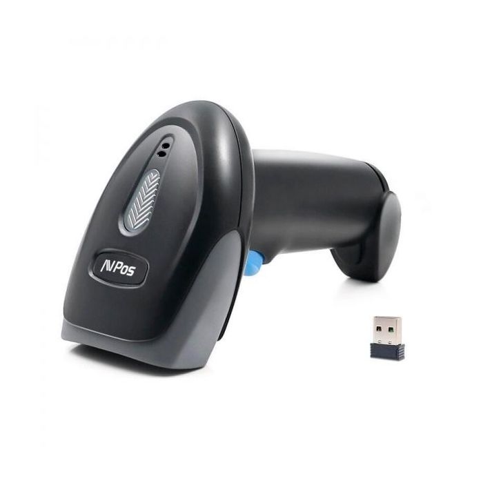 AVPos AVP-WI93-2D Lector de Codigos - Escaneo Gatillo, Automatico y Continuo - Codigos 1D, 2D y QR - Wireless 80m de Distancia - Color Negro