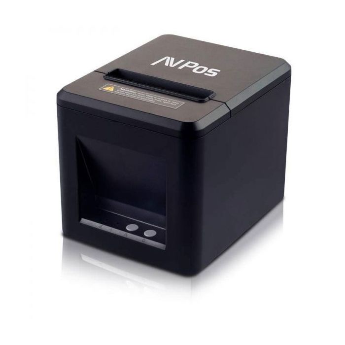 AVPos AVP-TC40NET Impresora Termica Tickets - Velocidad 260mm/s - Autocorte Parcial - USB y LAN - Color Negro