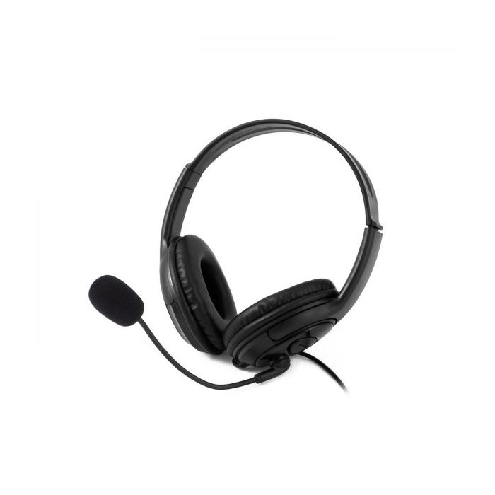 Coolbox COOLCHAT U1 Auriculares - Microfono USB - Sonido Claro - Diseño Ergonomico - Conexion Rapida - Color Negro