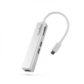 Coolbox MINIDOCK LITE USB-C Aluminio - HDMI - 3xUSB3.0 - SD - MicroSD - Color Blanco