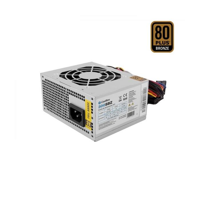 Coolbox SFX Fuente de Alimentacion 300W - Certificacion 80PLUS Bronze - Eficiencia Energetica - Diseño Compacto - Color Gris