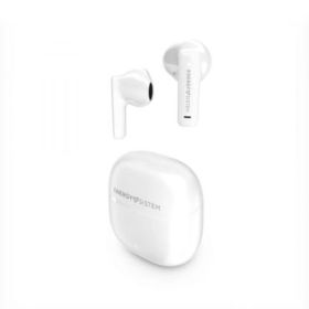 Energy Sistem Auriculares True Wireless - Bluetooth 5.4 - 20h Autonomia - Graves Profundos - Materiales Reciclados - Asistente de Voz Integrado - Color Blanco
