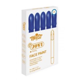Jovi Twist Stick de Pintura de Cara - Hipoalergenico - Base Agua - Facil Aplicacion - Gran Cubricion - Seca Rapido - Facil de Retirar - sin Parabenos - Color Azul