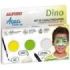 Alpino Aqua Make Up Set de Caracterizacion de Dinosaurio - 3 Polveras + Cera Negra + Pincel + Esponja