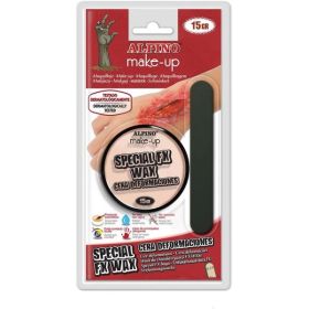 Alpino Special FX Wax Bote de Cera para Efectos de Heridas, Deformaciones, Cicatrices etc... - Contiene Espatula Aplicadora - Se Lava con Agua - Testado Dermatologicamente