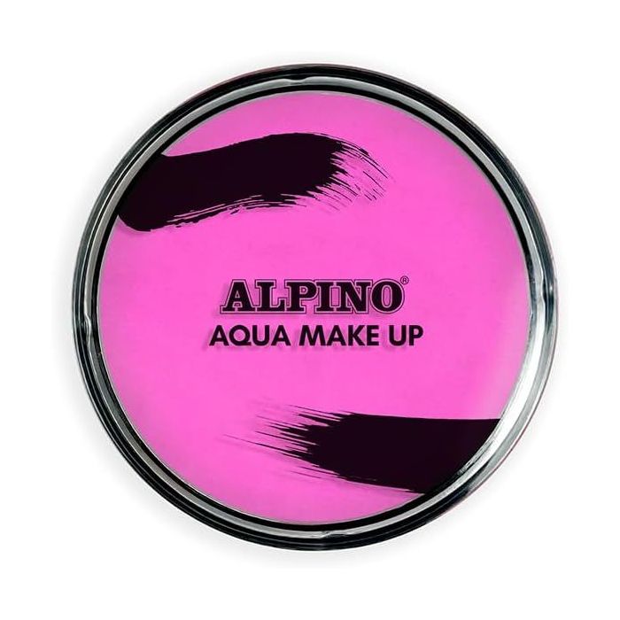 Alpino Aqua Make-up Polvera de Maquillaje Facial Acuarelable - Se Lava con Agua y Jabon - Color Rosa