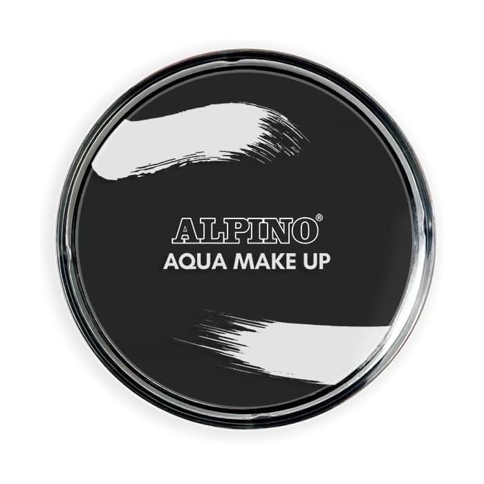 Alpino Aqua Make-up Polvera de Maquillaje Facial Acuarelable - Se Lava con Agua y Jabon - Color Negro