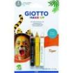 Giotto Make Up Tiger Pack con 3 Lapices Cosmeticos de Tematica Tigre - Se Lava con Agua - Dermatologicamente Testado - Colores Surtidos