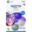 Giotto Make Up Butterfly Pack con 3 Maquillajes Faciales de Tematica Mariposa - Se Lava con Agua - Dermatologicamente Testado - Colores Surtidos