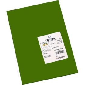 Canson Guarro Pack de 50 Cartulinas Iris A4 de 185g - 21x29.7cm - Color Verde Safari