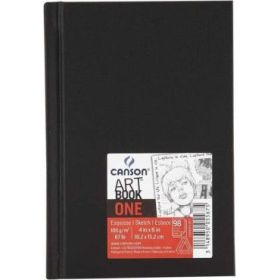 Canson Sketch One Fino Cuaderno de Dibujo con 98 Hojas 100g 10.1x15.2cm - Color Blanco