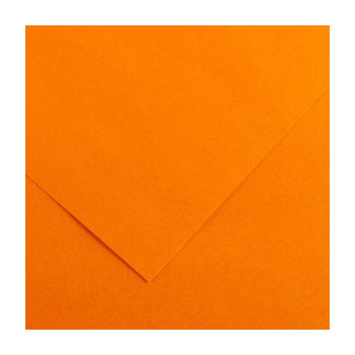 Canson Guarro Pack de 25 Cartulinas Iris de 185g - 50x65cm - Color Mandarina