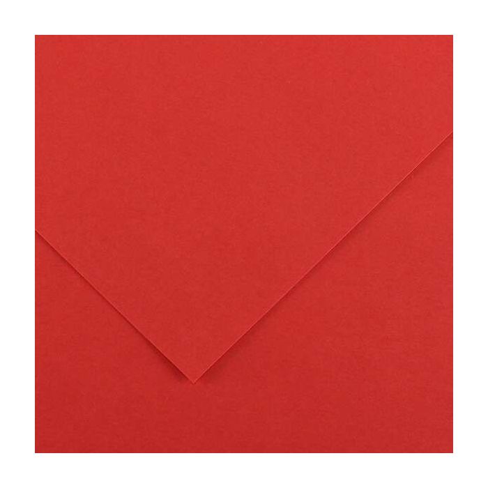 Canson Guarro Pack de 25 Cartulinas Iris de 185g - 50x65cm - Color Rojo
