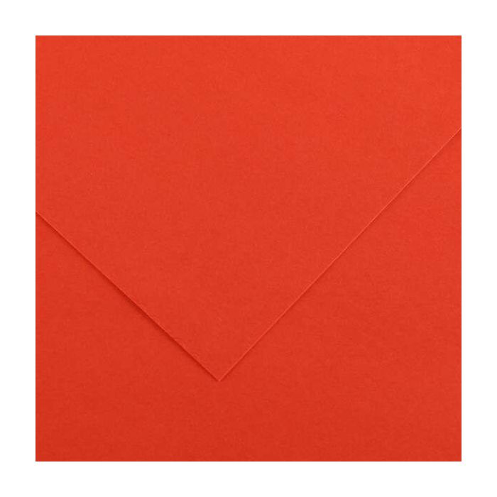 Canson Guarro Pack de 25 Cartulinas Iris de 185g - 50x65cm - Color Tomate