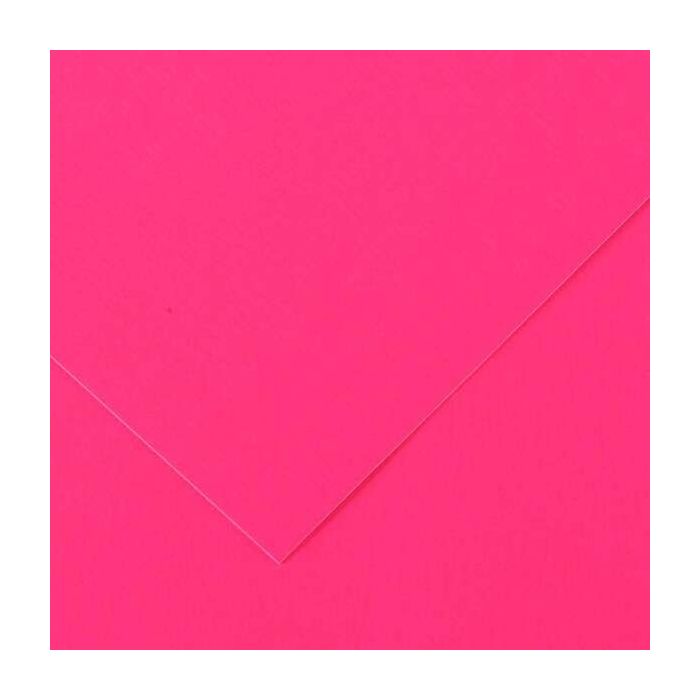 Canson Guarro Pack de 25 Cartulinas Iris de 185g - 50x65cm - Color Fucsia Fluo