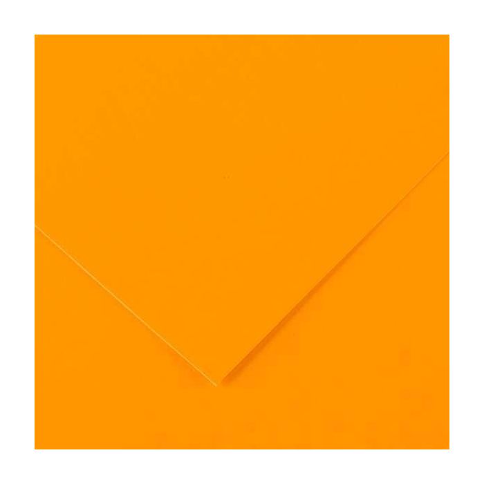 Canson Guarro Pack de 25 Cartulinas Iris de 185g - 50x65cm - Color Naranja Fluo