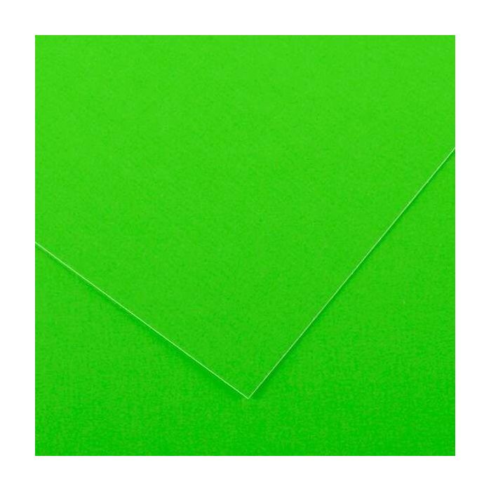 Canson Guarro Pack de 25 Cartulinas Iris de 185g - 50x65cm - Color Verde Fluo