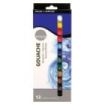 Daler Rowney Simply Pack de 12 Pinturas Acrilicas Gouache - Secado Rapido - Base de Agua - Optima Cobertura - 12ml - Colores Surtidos