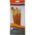 Daler Rowney Simply Pack de 7 Pinceles Sinteticos - Diseño Ergonomico - Oro Taklon - Color Naranja
