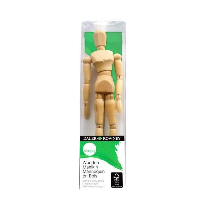Daler Rowney Simply Maniqui de Madera Articulado 8x8cm