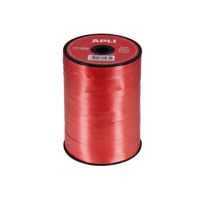 Apli Rollo de Cinta para Envolver Regalos de 7mmx400m - Color Rojo