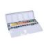 Milan Art Estuche Metalico de 24 Acuarelas Medio Godet - Opacos y Resistentes a la Luz - Mezclables - Bandeja Abatible - Colores Surtidos