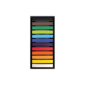 Milan Art Pack de 12 Pasteles Blandos - Colores Intensos y Brillantes - Resistentes a la Luz - Mezclables - Colores Surtidos