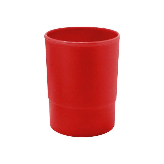 Dohe Cubilete Redondo en Poliestireno - 100% Reciclable - Apilable - 100x100mm - Ideal para Organizar Material de Oficina