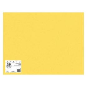 Dohe Pack de 25 Cartulinas de 180 G/M2 - Tamaño 50x65cm - PH Neutro - Libres de Cloro Elemental - Colorantes Biodegradables - Color Oro
