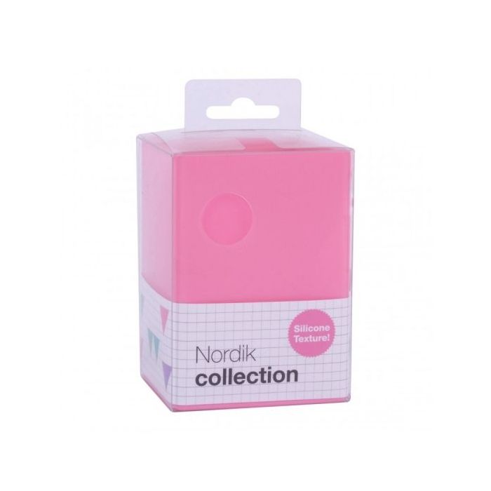 Apli Cubilete de Silicona Portalapices Nordik Collection - Tacto Suave - Resistente y Flexible - Facil de Limpiar - Versatil para Lapices y Cosmeticos - Color Rosa
