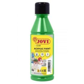 Jovi Jovidecor Acryl Pintura Acrilica - Acabado Satinado - Alto Poder Cubriente - Facil Aplicacion - Resistente al Agua y Jabon - Color Verde