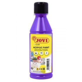 Jovi Jovidecor Acryl Pintura Acrilica - Acabado Satinado - Alto Poder Cubriente - Facil Aplicacion - Multiusos - Resistente al Agua y Jabon - Color Morado
