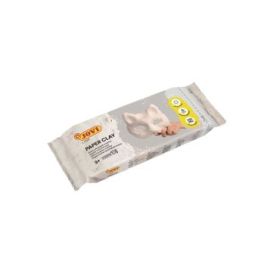 Jovi Pastilla Patmache 170gr Pasta de Papel Mache - Lista para Usar - Secado al Aire - Ligera y Facil de Modelar - No Mancha - Ideal para Figuras y Mascaras - Color Blanco
