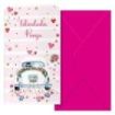 Dohe Wedding Pack de 6 Tarjetas/Billeteros de Felicitacion de Boda con Sobre - Tamaño 9x16cm - Papel Offset - Impresas a todo Color