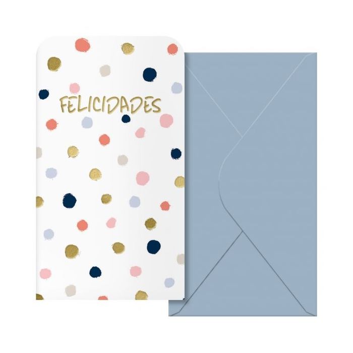 Dohe Copos Pack de 6 Tarjetas/Billeteros de Felicitacion con Sobre - Tamaño 9x16cm - Papel Offset - Impresas a todo Color