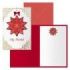 Dohe Golden Star Pack de 6 Tarjetas de Felicitacion Navideña con Sobre - Tamaño Cerrada 11.5x17cm, Abierta 23x17cm - Papel Offset - Impresas a todo Color