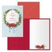 Dohe Holly Pack de 6 Tarjetas de Felicitacion Navideña con Sobre - Tamaño Cerrada 11.5x17cm, Abierta 23x17cm - Papel Offset - Impresas a todo Color