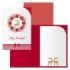 Dohe Saami Pack de 6 Tarjetas de Felicitacion Navideña con Sobre - Tamaño Cerrada 11.5x17cm, Abierta 23x17cm - Papel Offset - Impresas a todo Color
