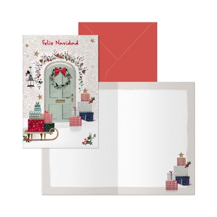 Dohe Welcome Pack de 6 Tarjetas de Felicitacion Navideña con Sobre - Tamaño Cerrada 11.5x17cm, Abierta 23x17cm - Papel Offset - Impresas a todo Color