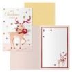 Dohe Nara Pack de 6 Tarjetas de Felicitacion Navideña con Sobre - Tamaño Cerrada 11.5x17cm, Abierta 23x17cm - Papel Offset - Impresas a todo Color