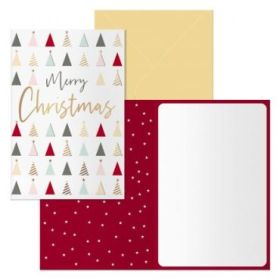 Dohe Forest Pack de 6 Tarjetas de Felicitacion Navideña con Sobre - Tamaño Cerrada 11.5x17cm, Abierta 23x17cm - Papel Offset - Impresas a todo Color