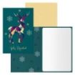 Dohe Heorot Pack de 6 Tarjetas de Felicitacion Navideña con Sobre - Tamaño Cerrada 11.5x17cm, Abierta 23x17cm - Papel Offset - Impresas a todo Color
