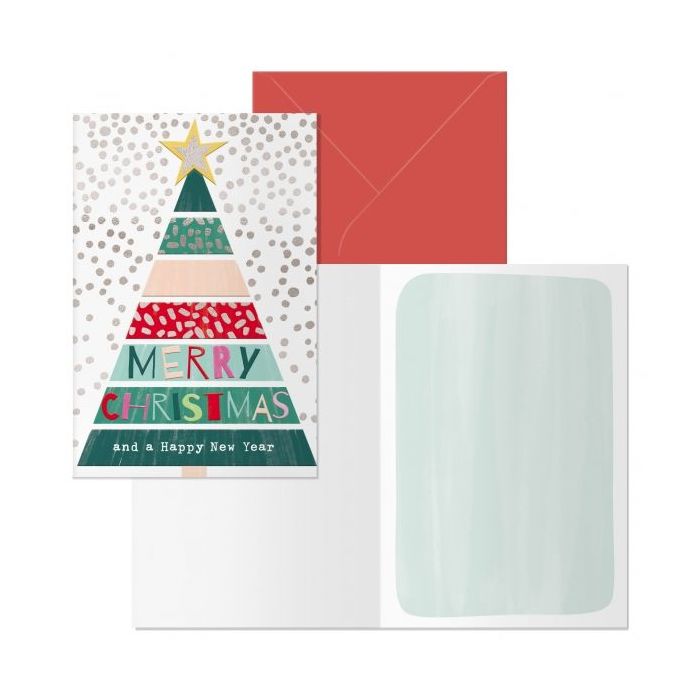Dohe Natale Pack de 6 Tarjetas de Felicitacion Navideña con Sobre - Tamaño Cerrada 11.5x17cm, Abierta 23x17cm - Papel Offset - Impresas a todo Color