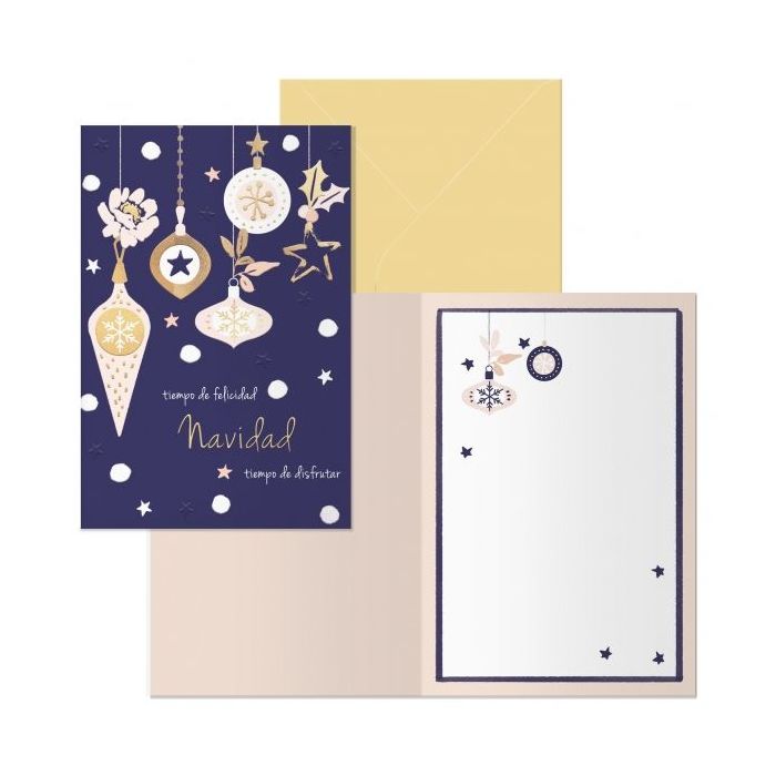 Dohe Jingle Pack de 6 Tarjetas de Felicitacion Navideña con Sobre - Tamaño Cerrada 11.5x17cm, Abierta 23x17cm - Papel Offset - Impresas a todo Color